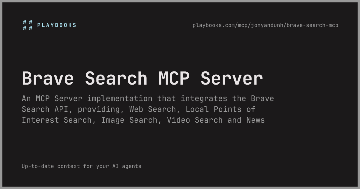Brave Search MCP Server - jonyandunh/brave-search-mcp